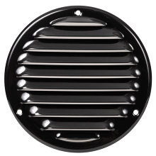 Vægrist med net Ø165 mm - sort metal